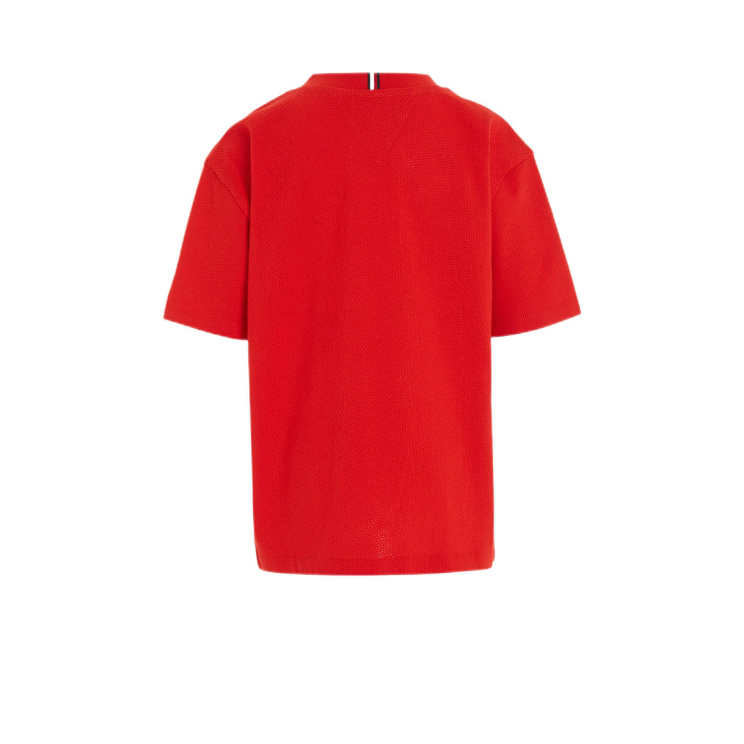 Tommy Hilfiger T-shirt met tekst rood