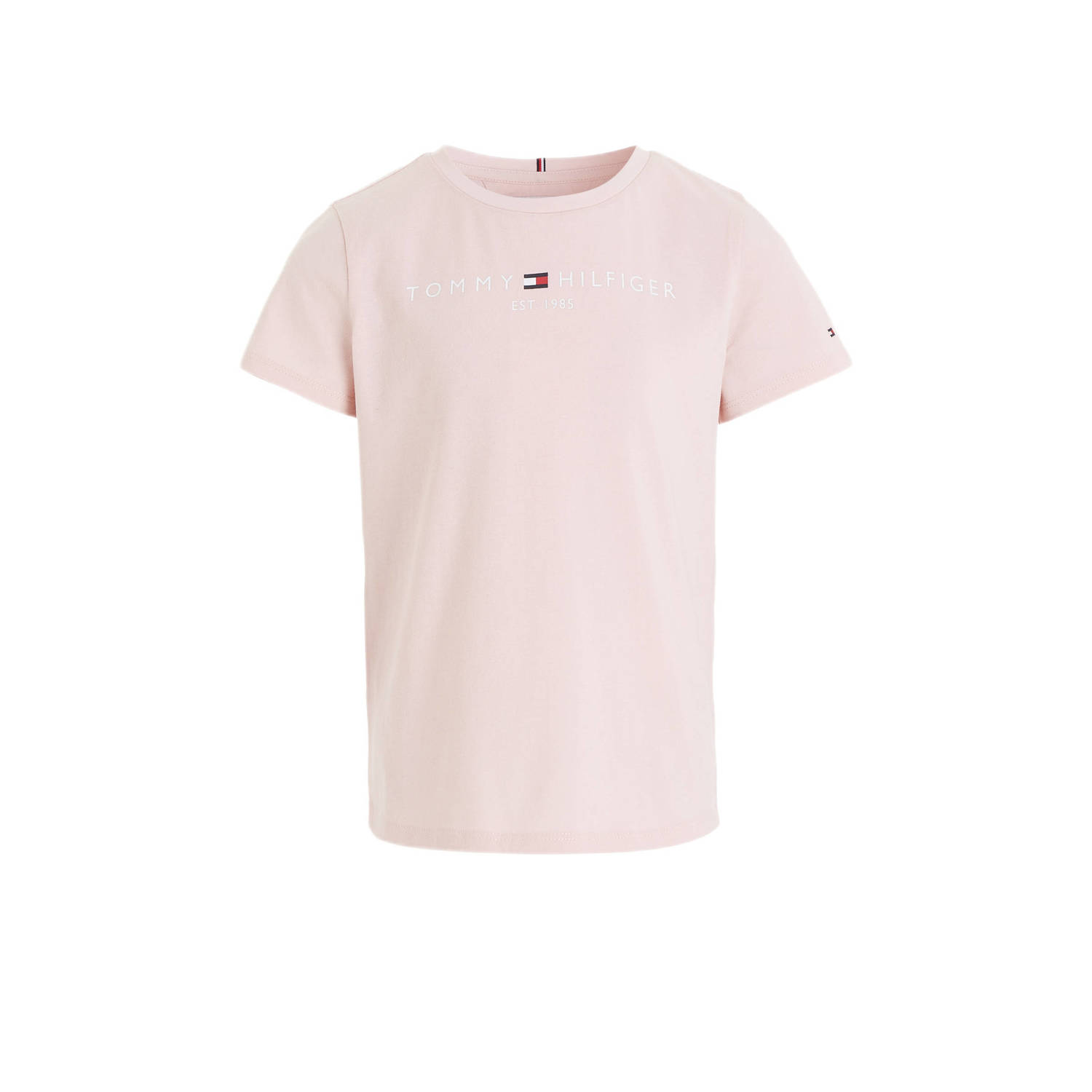 Tommy Hilfiger T-shirt met logo lichtroze