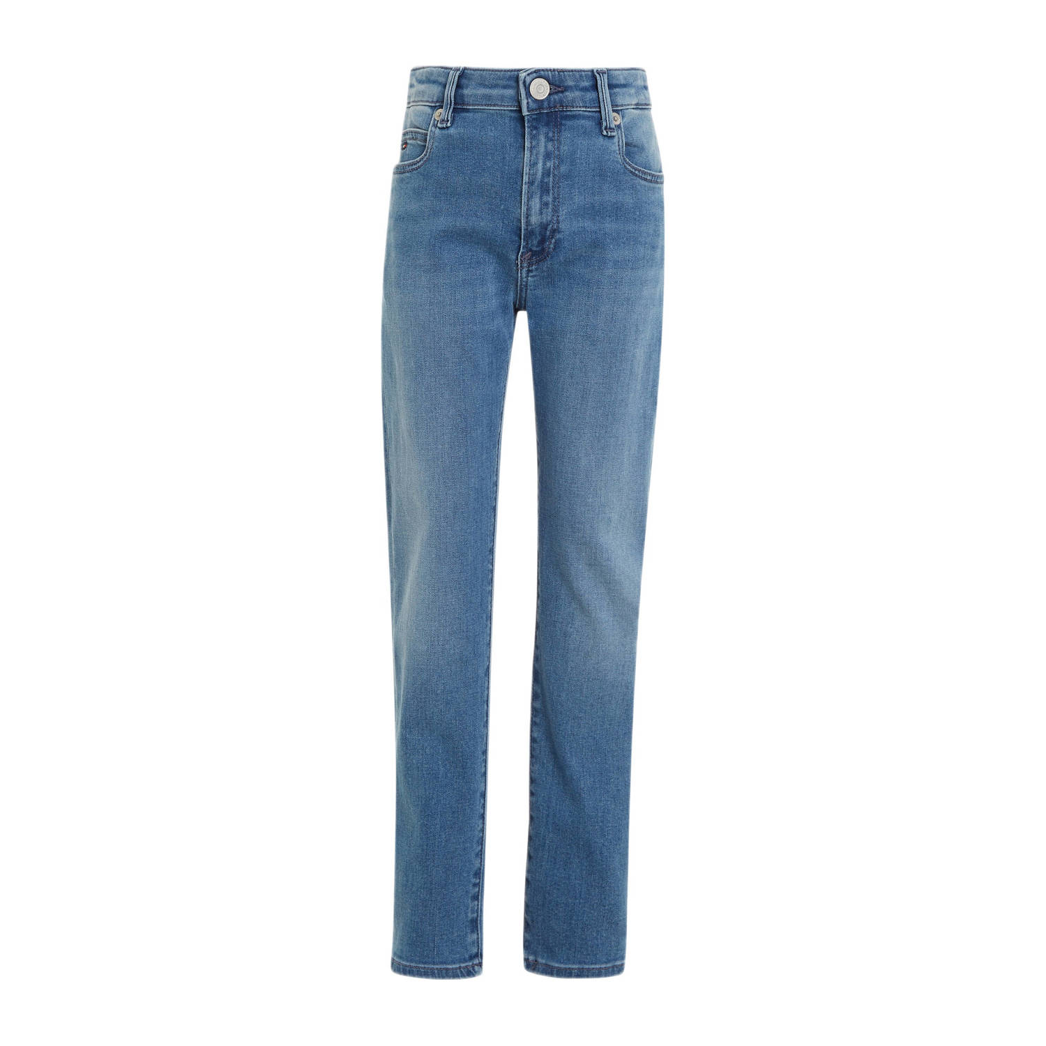 Tommy Hilfiger slim fit jeans medium blue denim Blauw Jongens Stretchkatoen 128