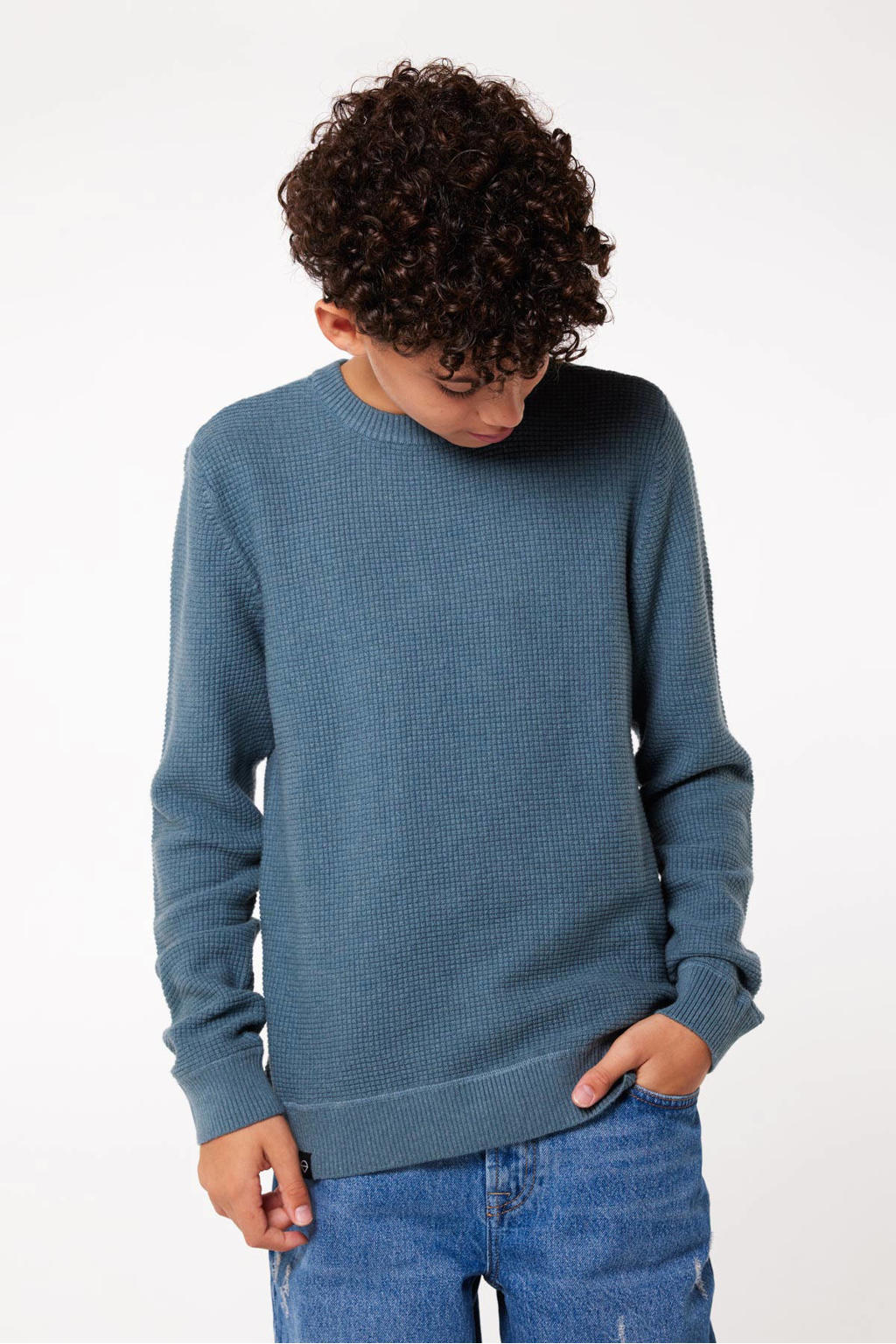 Winterjas 100 jongens 2-5 jaar blauw Winterjas 100 jongens 2-5 jaar blauw