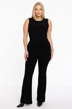 flared broek zwart