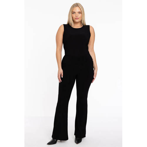 YOEK flared broek zwart afbeelding