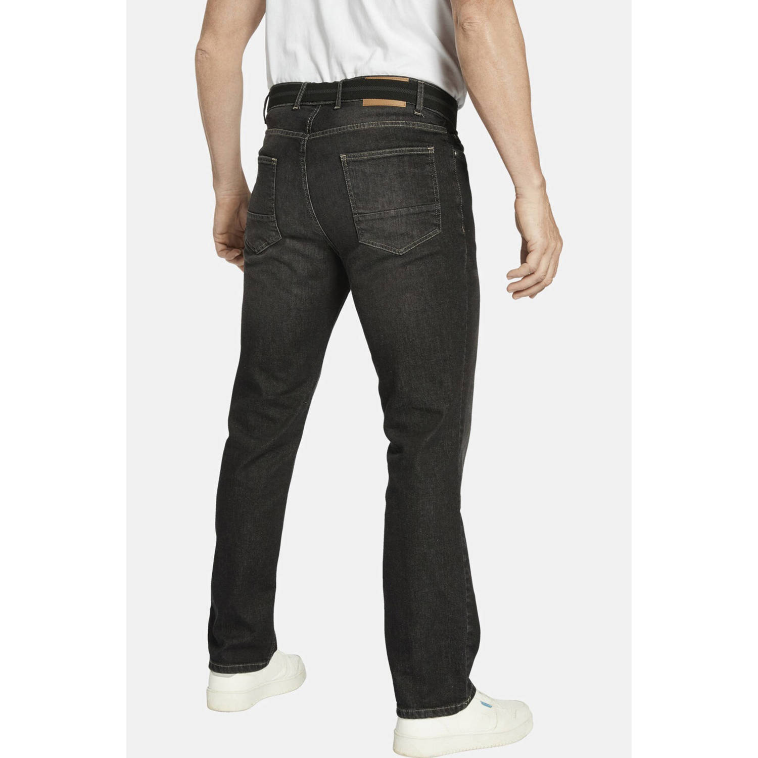 Jan Vanderstorm +FIT Collectie loose fit jeans JOEL Plus Size zwart