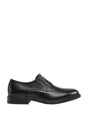 leren veterschoenen zwart