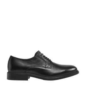 leren veterschoenen zwart
