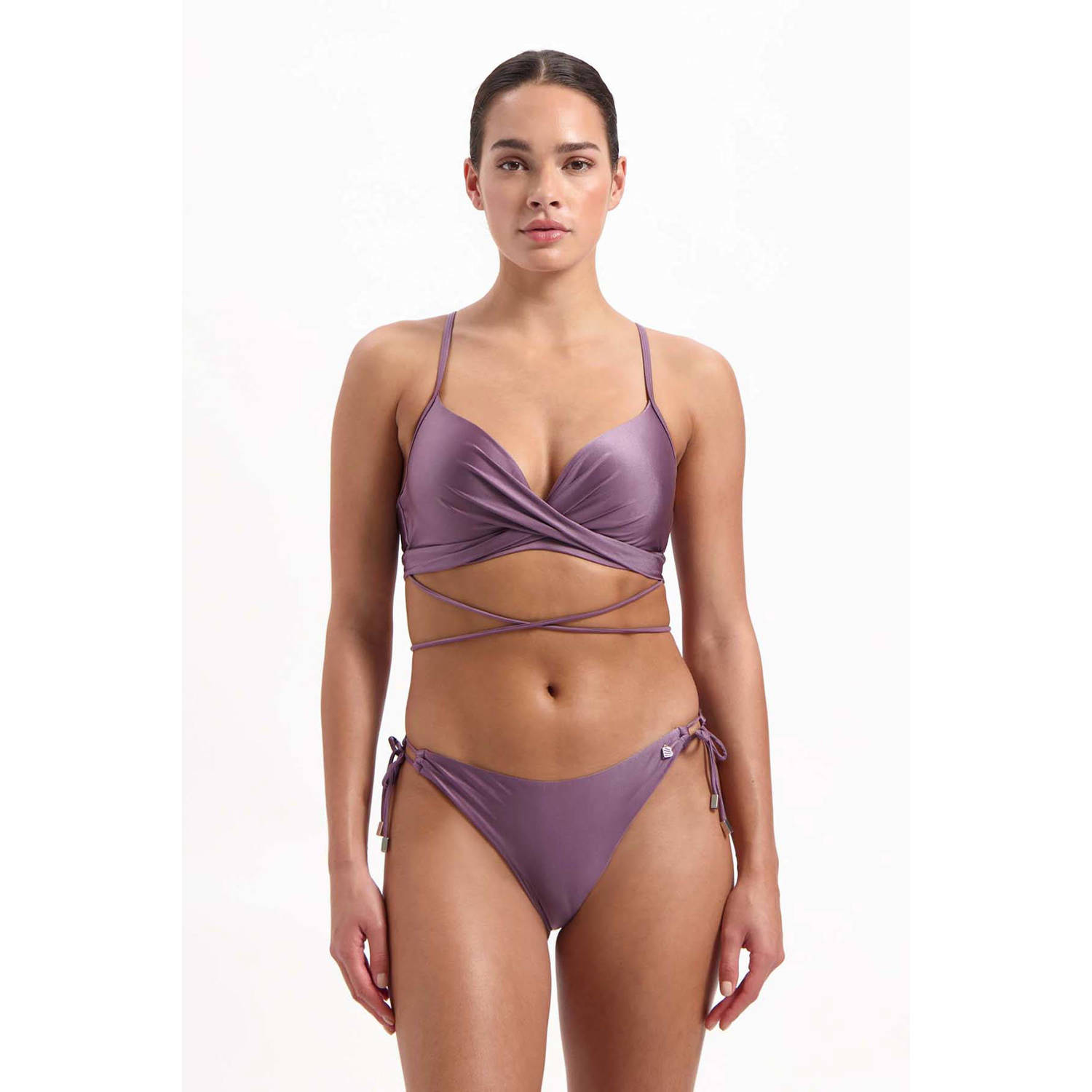 Beachlife voorgevormde beugel bikinitop paars