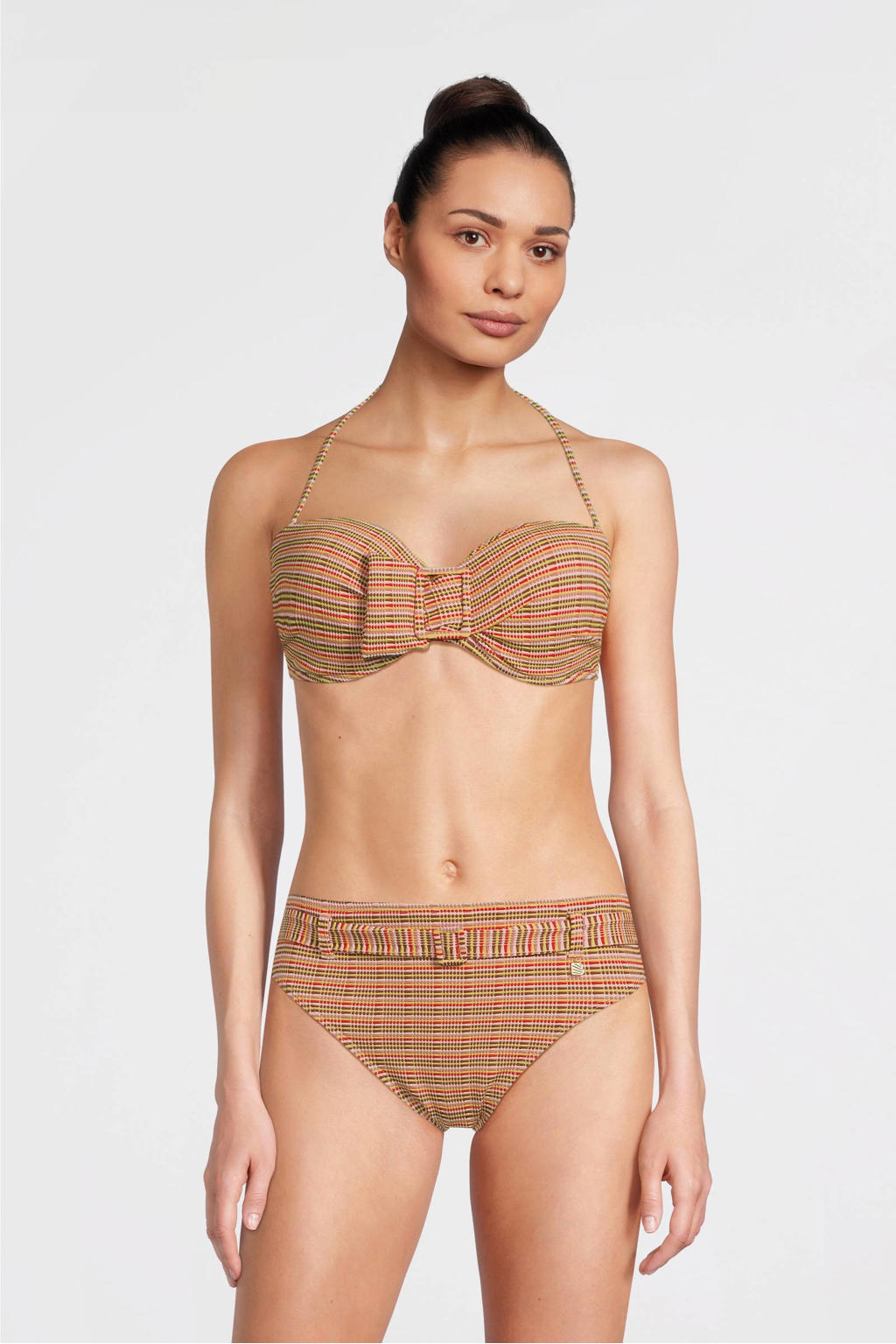 strapless bikini roze