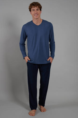 pyjama met bamboe blauw