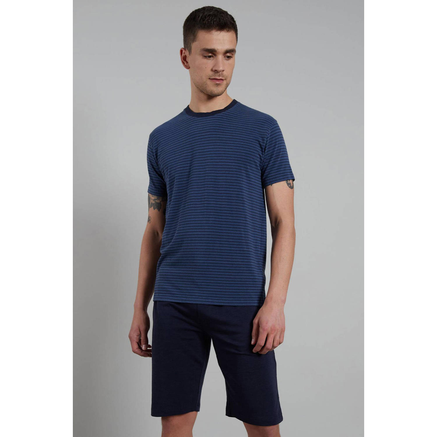 CECEBA bamboe shortama blauw