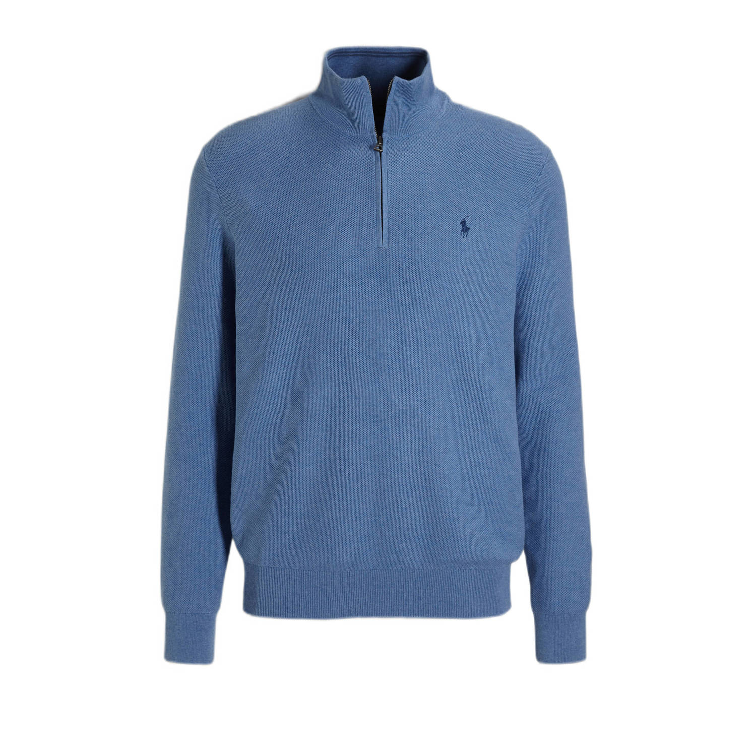 Ralph Lauren Blauwe Half Zip Sweater Blue Heren