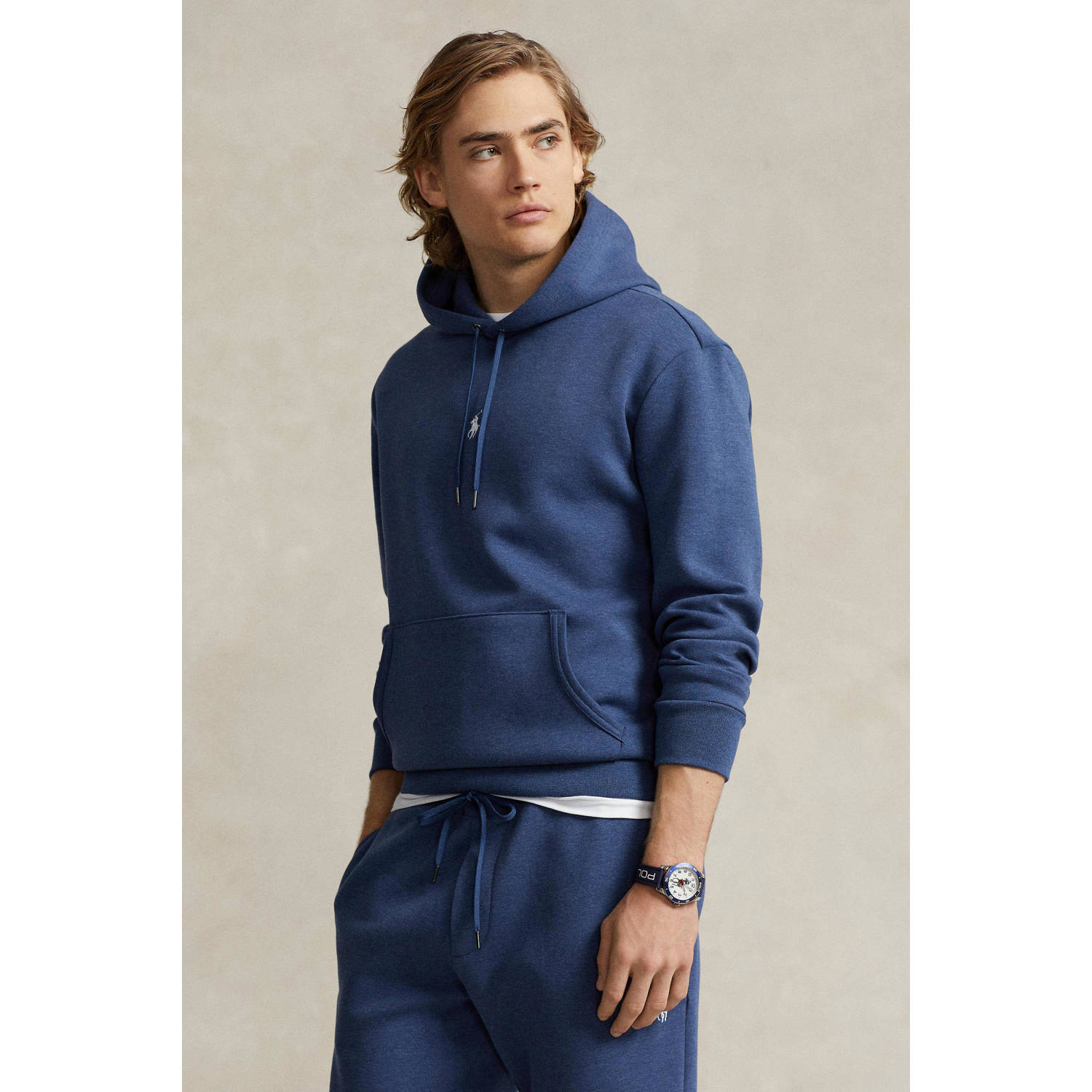 POLO Ralph Lauren hoodie met logo derby blue heather