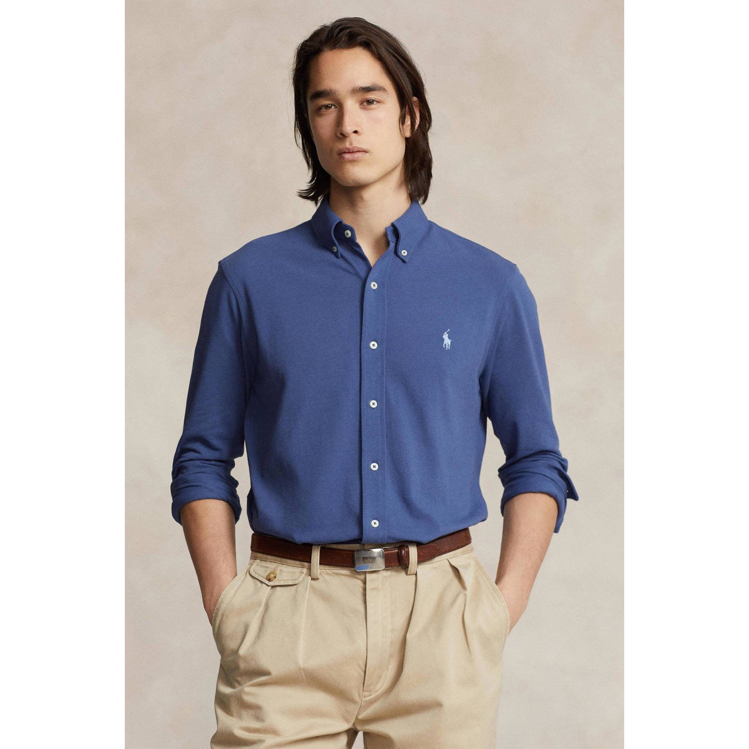 POLO Ralph Lauren slim fit overhemd old royal