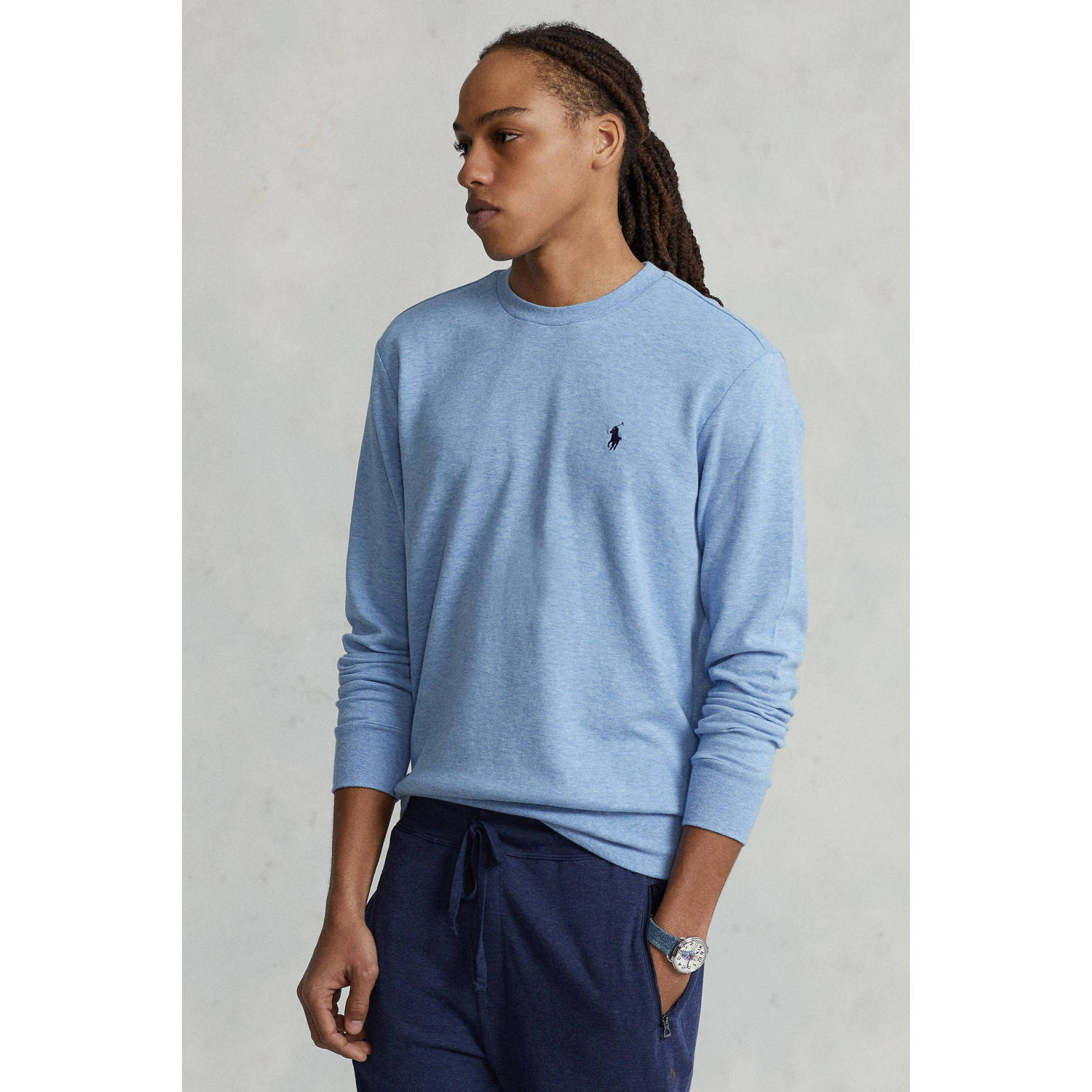 POLO Ralph Lauren sweater met logo isle heather