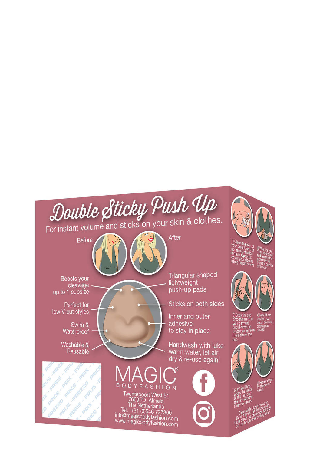 MAGIC Bodyfashion bh vulling Cups lichtbeige