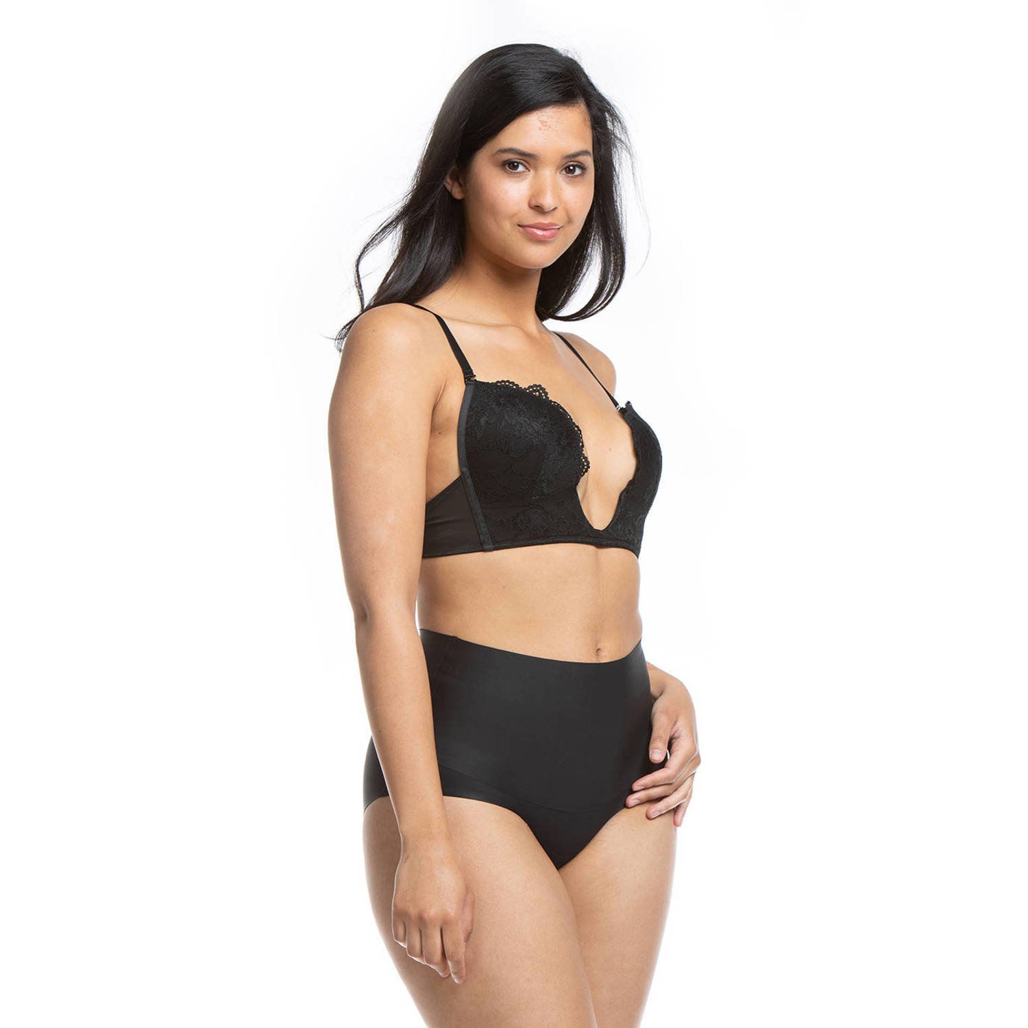 MAGIC Bodyfashion sterk corrigerende maxislip Tummy Shaper zwart