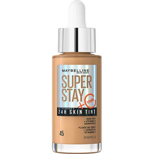 Maybelline New York Superstay 24H Skin Tint Bright Skin-Like Coverage foundation - kleur 45