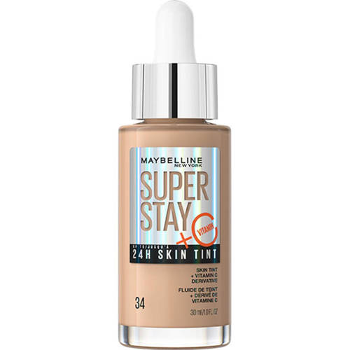 Maybelline New York Superstay 24H Skin Tint Bright Skin-Like Coverage foundation - kleur 34