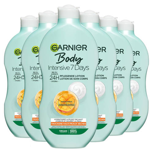 Garnier Body Intensive 7 Days Verzorgende Bodylotion met Mango-extract en Probiotica - voordeelverpakking - 6 x 400 ml afbeelding