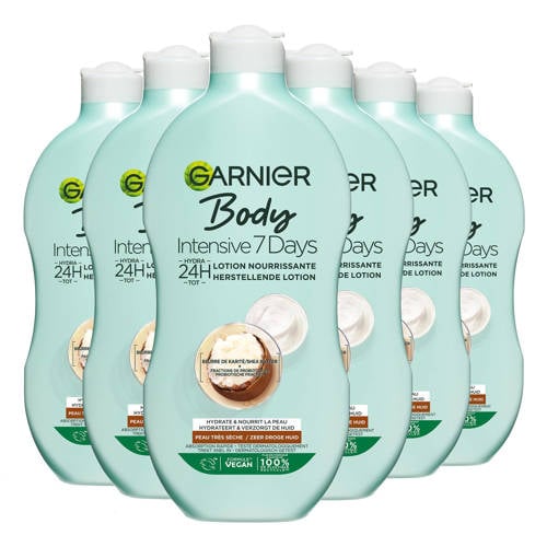 Wehkamp Garnier Body Intensive 7 Days herstellende bodylotion met Karitéboter en Probiotica - voordeelverpakking - 6 x 400 ml aanbieding
