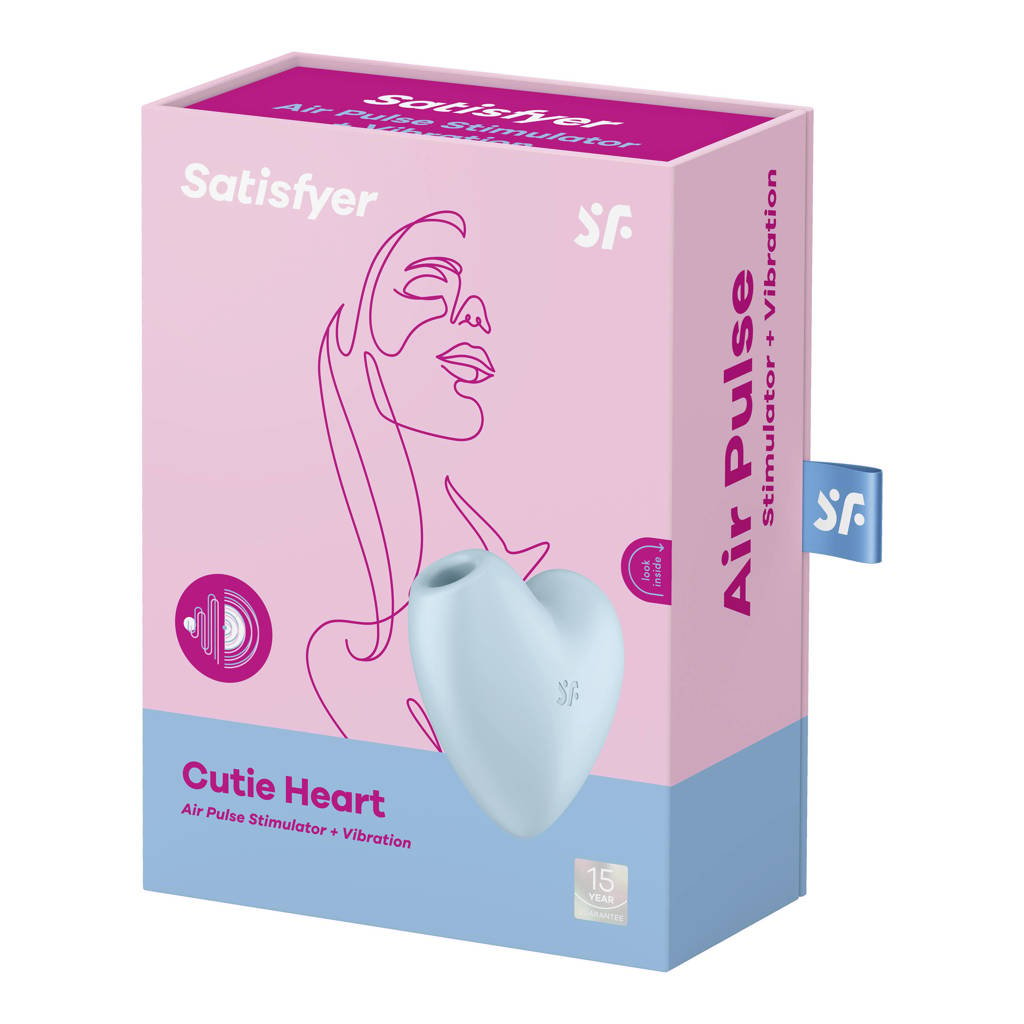 Satisfyer Cutie Heart vibrator - lichtblauw | wehkamp