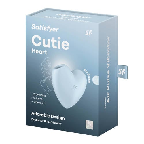 Wehkamp Satisfyer Cutie Heart vibrator - Lichtblauw aanbieding