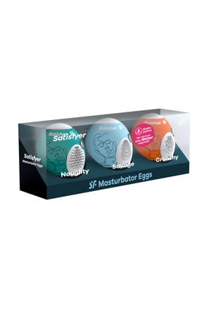 Masturbator egg Set - 3 stuks (Naughty, Savage & Crunchy)
