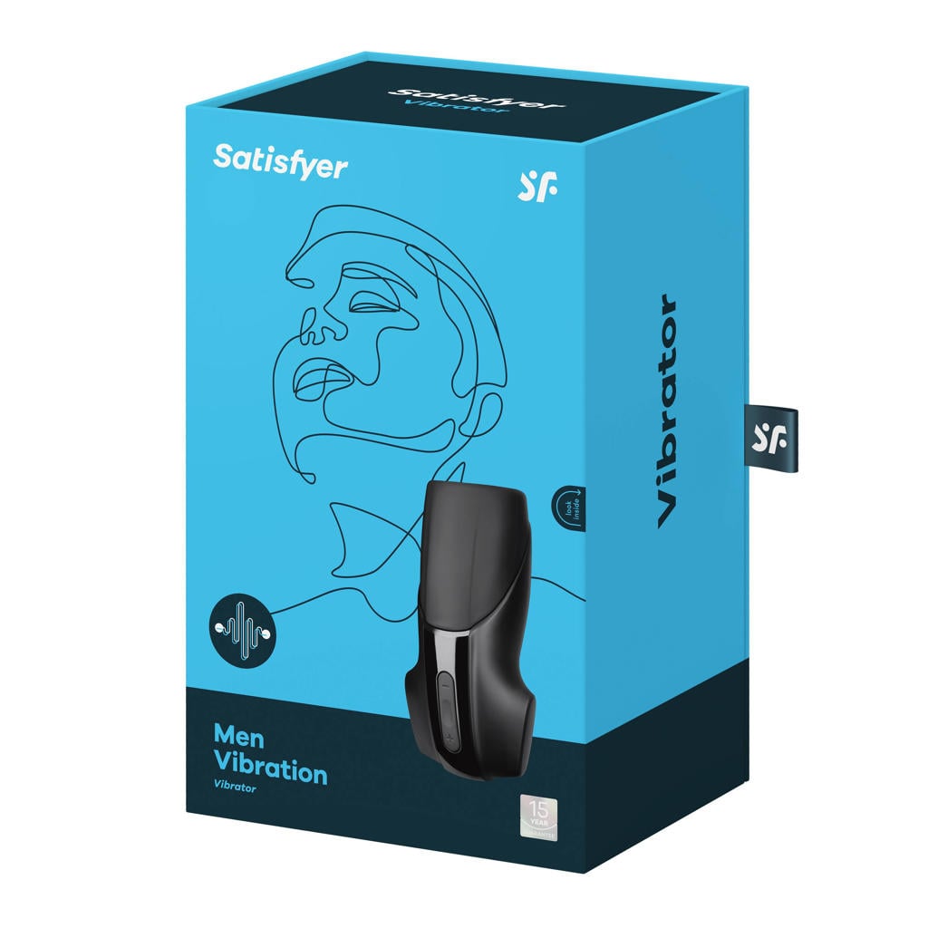 Satisfyer Men Vibration Vibrerende masturbator - Zwart