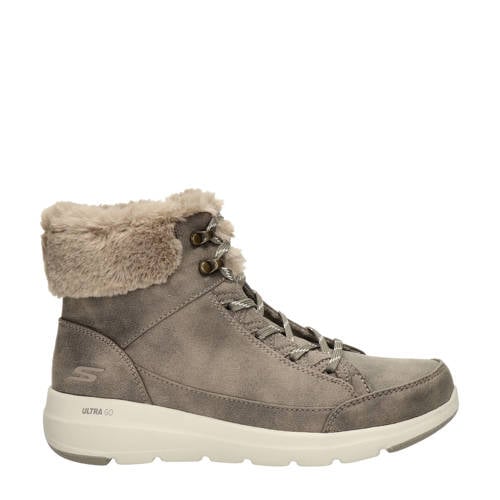 Skechers Glacial Ultra gevoerde sneakers taupe afbeelding