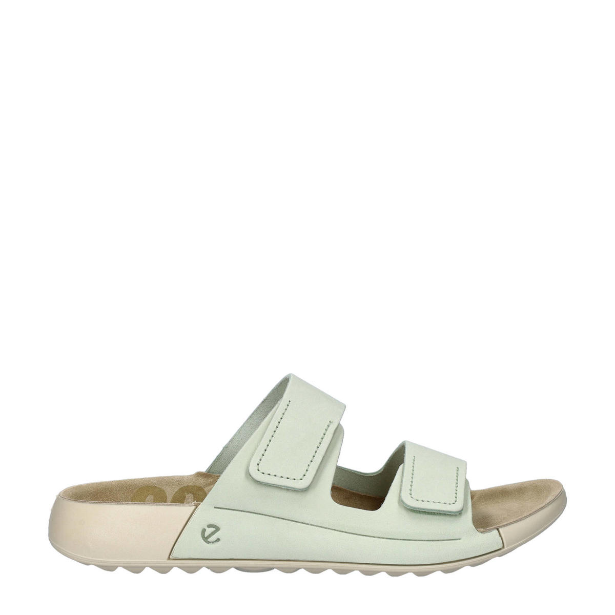 Ecco 2ND Cozmo nubuck slippers lichtgroen | wehkamp