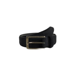 leren riem donkerblauw