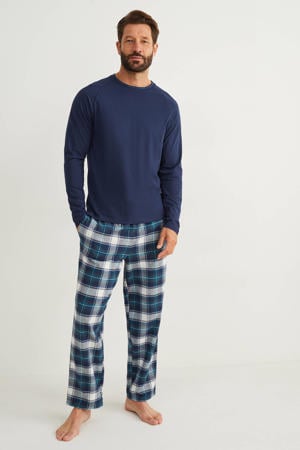 pyjama blauw/wit