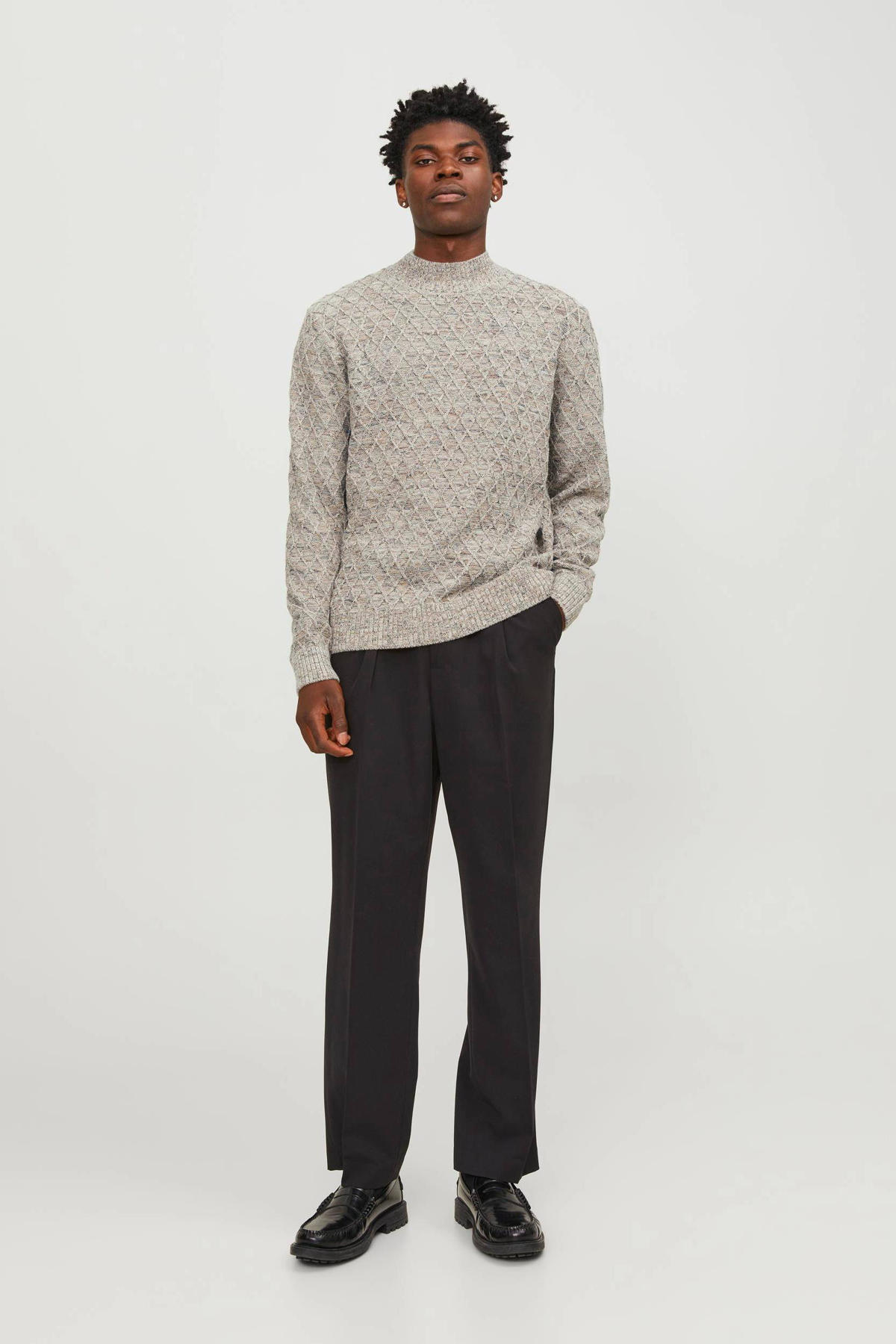 Jack & Jones Gebreide pullover met ronde hals, model 'LAKEWOOD' in donkergroen online kopen | P&C