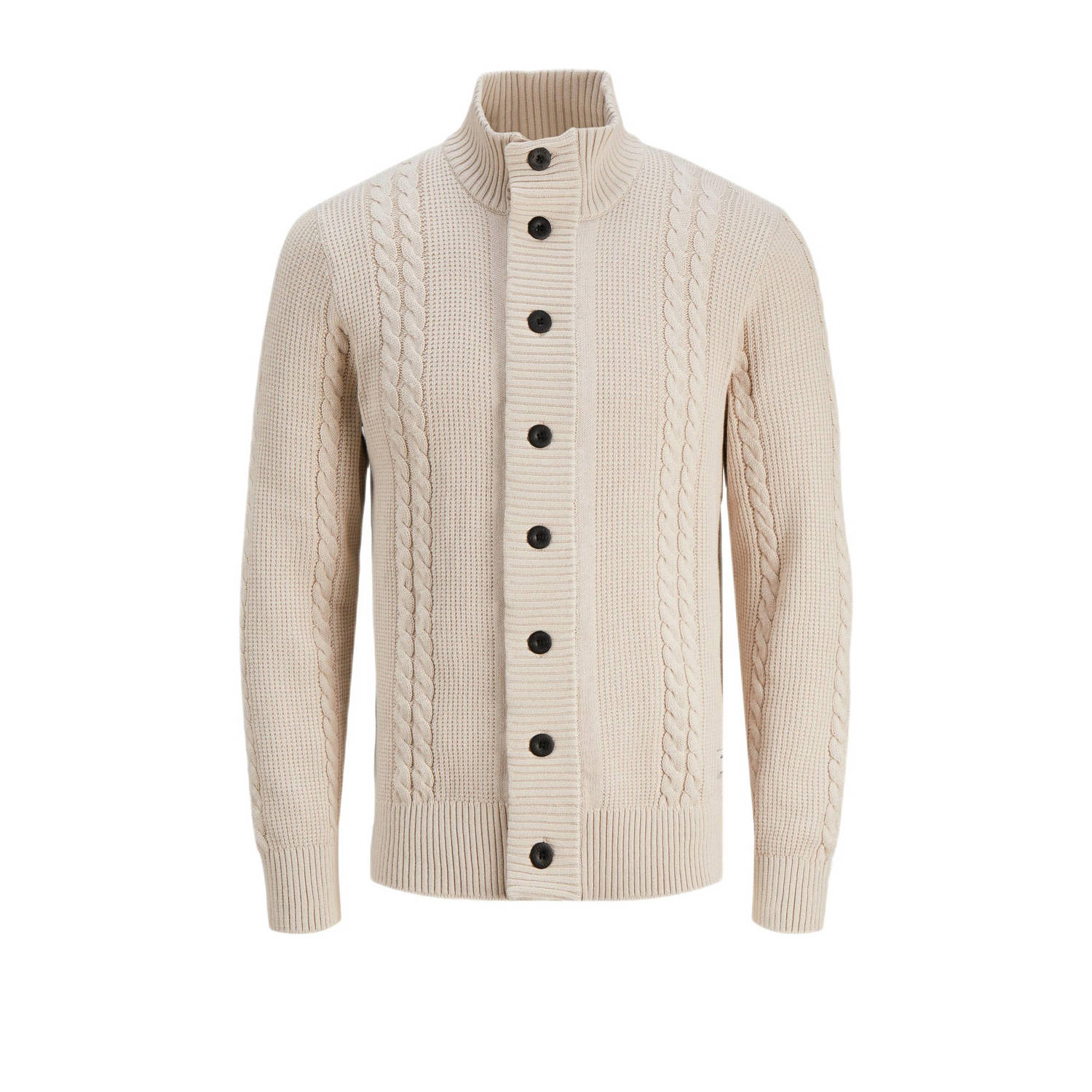 JACK & JONES CORE kabelvest JCOGRID moonbeam