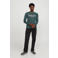 JACK & JONES ORIGINALS regular fit longsleeve JORLAKEWOOD met printopdruk groen