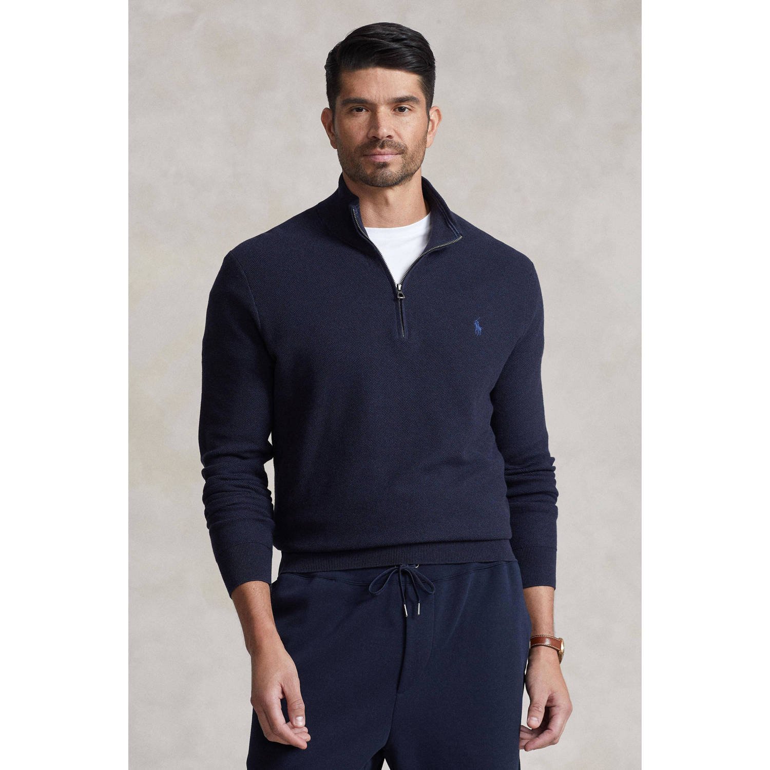 Polo Ralph Lauren Big & Tall PLUS SIZE gebreide pullover met schipperskraag