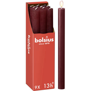 dinerkaars Rustiek bordeaux (Ø2,3x27 cm) (set van 9)