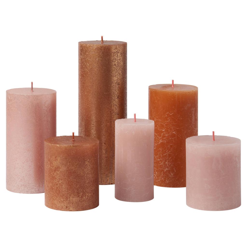 Bolsius kaars Rustiek Cosy Coppers (set van 6)