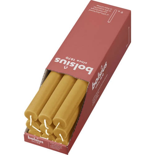 Wehkamp Bolsius dinerkaars Rustiek (Ø2,3x27 cm) (set van 9) aanbieding