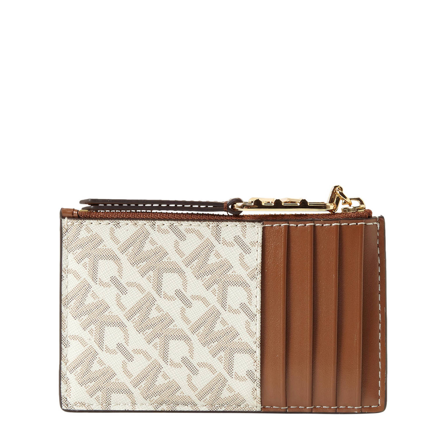 Michael Kors pasjeshouder Empire met logoprint beige