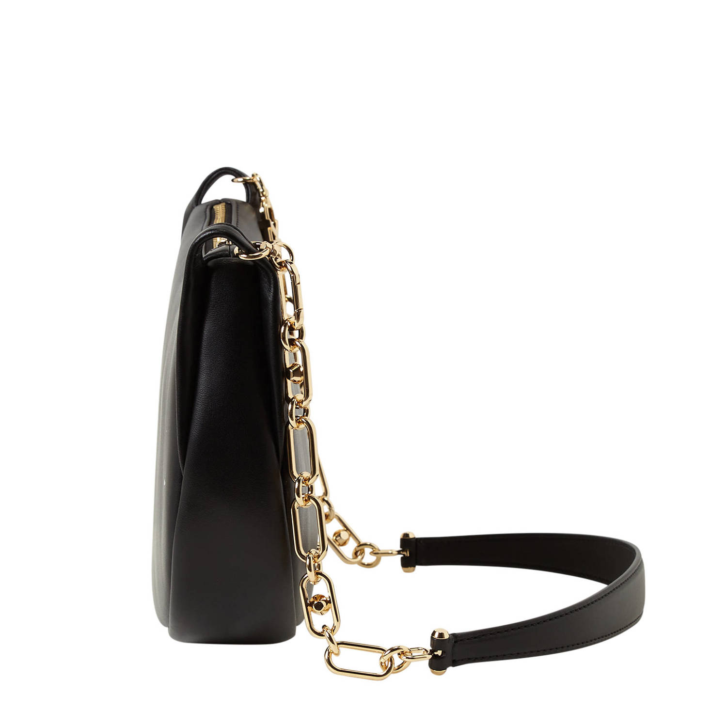 Michael Kors leren crossbody tas Kendall zwart