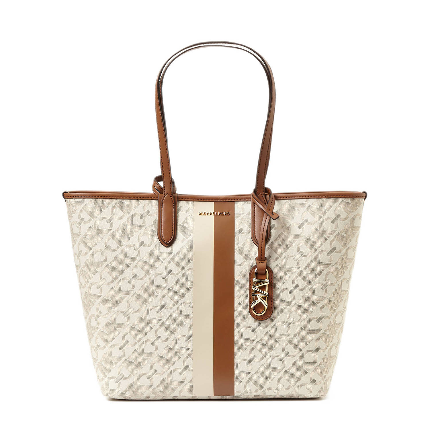 Michael Kors shopper Eliza met logoprint beige