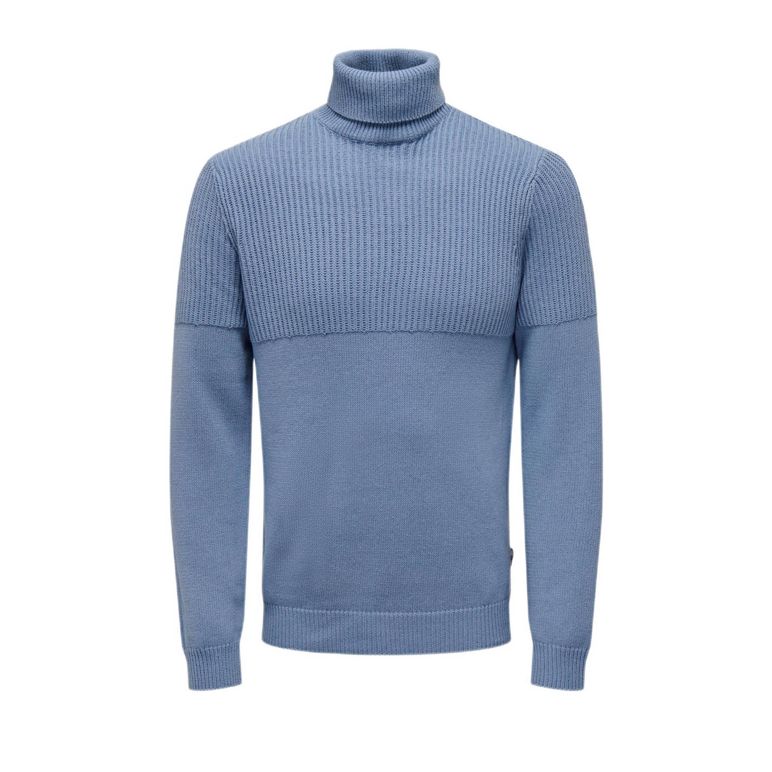 ONLY & SONS coltrui ONSAL LIFE met textuur blissful blue