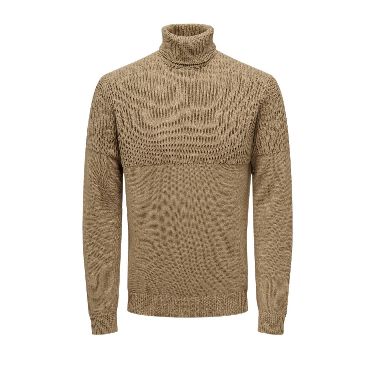 ONLY & SONS coltrui ONSAL LIFE met textuur chinchilla