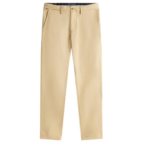 Tommy Hilfiger straight fit chino CORE DENTON 1985 met katoen batique khaki afbeelding