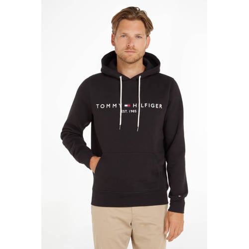 Tommy Hilfiger hoodie met biologisch katoen jet black