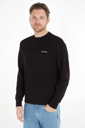sweater met logo ck black