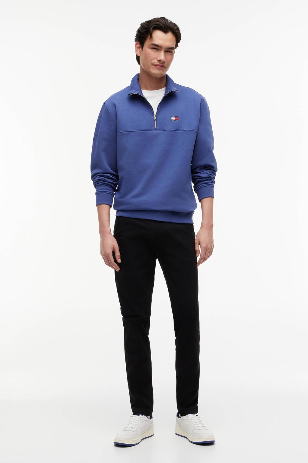 Tommy Jeans slim fit chino Scanton zwart