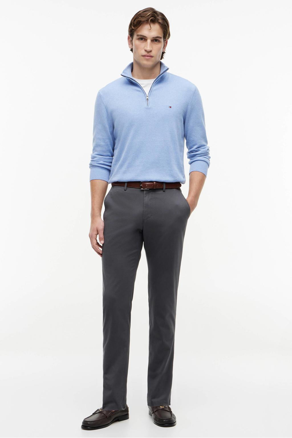 Tommy Hilfiger BLEECKER 1985 slim chino grijs