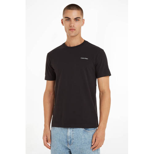 Calvin Klein regular fit T-shirt met katoen ck black afbeelding