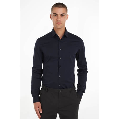 Calvin Klein slim fit overhemd night sky afbeelding